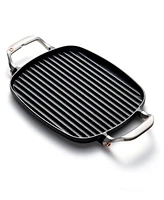 Outset Cast Iron 8.5"x14.25" Grill Pan with Ridges