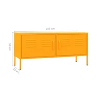 Tv Stand Mustard Yellow 41.3"x13.8"x19.7" Steel