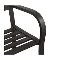 vidaXL Twin Patio Bench 96.9" Steel