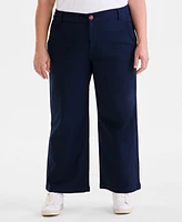 Style & Co Plus Mid-Rise Wide-Leg Pants, Exclusively at Macy's