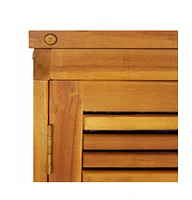 vidaXL Patio Storage Box 27.6"x34.3"x40.9" Solid Wood Acacia