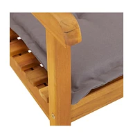 Rocking Chair with Cushions Solid Wood Acacia