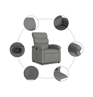 Recliner Chair Dark Gray Fabric