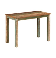 vidaXL Dining Table 43.3"x21.7"x29.9" Solid Wood Reclaimed