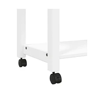 vidaXL Kitchen Trolley Monza 23.6"x15.7"x35.4" Solid Wood Pine