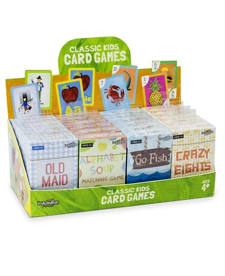 Slickblue Classic Kids Card Games Retail Display - 24-Count for Fun and Engaging Playtime