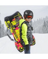 Wham-o Snowboogie 36" Single Rider Snow Sled with Adjustable Handles Straps