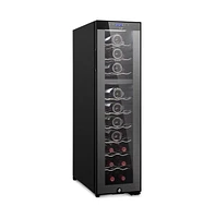 NutriChef Wine Chilling Refrigerator, 27-Bottle Capacity, Digital Touch Control, Compressor Fan Cooling