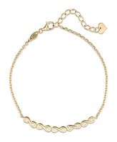 Devata Infinity Chain Bracelet in 14K Gold, 6.5 in adj to 7.5 in, approx. 2.4 grams