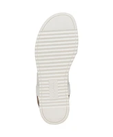 LifeStride Women's Zing Round Open Toe Wedge Slingback Sandals