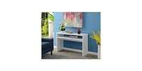 Slickblue Modern FarmHome Sofa Table Console Table with Bottom Shelf