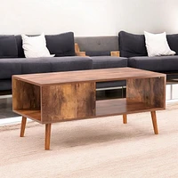 Slickblue Modern Mid-Century Style Coffee Table Living Room Storage