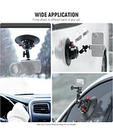 Neewer 6"/15.2cm Camera Suction Cup Mount with Ball Head Magic Arm, Metal Suction Cup Mount on Car Windshield Dash for Camera/Action Camera/Phone Hold