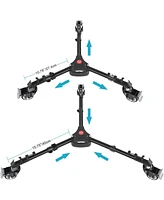 Neewer Photography Tripod Dolly, Heavy Duty 50lbs Capacity Tripod Wheels with 3" Rubber Wheels for Dslr Cameras Camcorder Photo Video Lighting