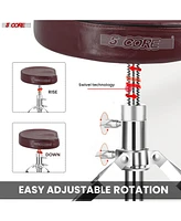 5 Core Drum Throne Padded Guitar Stool Saddle Drummer Seat for Adults & Kids