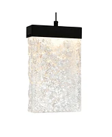 Cwi Lighting 12" Metal Lava Integrated Led Mini Pendant