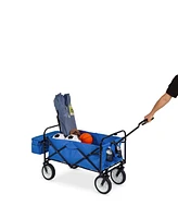 Slickblue Collapsible Utility Wagon Cart Indoor/Outdoor with Canopy