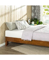 Slickblue Modern Low Profile Solid Wood Platform Bed Frame for Sleek Bedroom Style