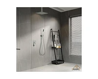 Casainc 12 Inch Rainfall Shower Head Ceiling Mounted Shower System with Shower Trim Kit