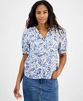 Tommy Hilfiger Women's Paisley-Print Top