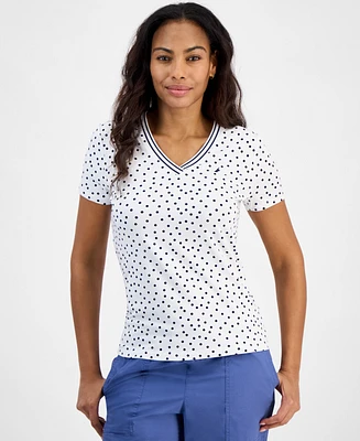 Nautica Jeans Women's Polka-Dot Rivera Top