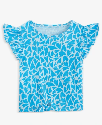 Epic Threads Toddler Girls Aquatic Hearts Tie T-Shirt, Exclusively at Macy's