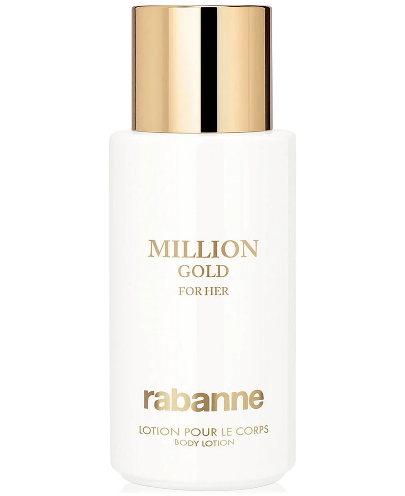 Rabanne Million Gold For Her Perfumed Body Lotion, 6.8 oz.