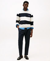 Tommy Hilfiger Men's Relaxed-Fit Block Stripe Logo Sweatshirt