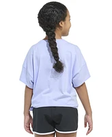 adidas Big Girls Short-Sleeve Tie-Front Cotton T-Shirt