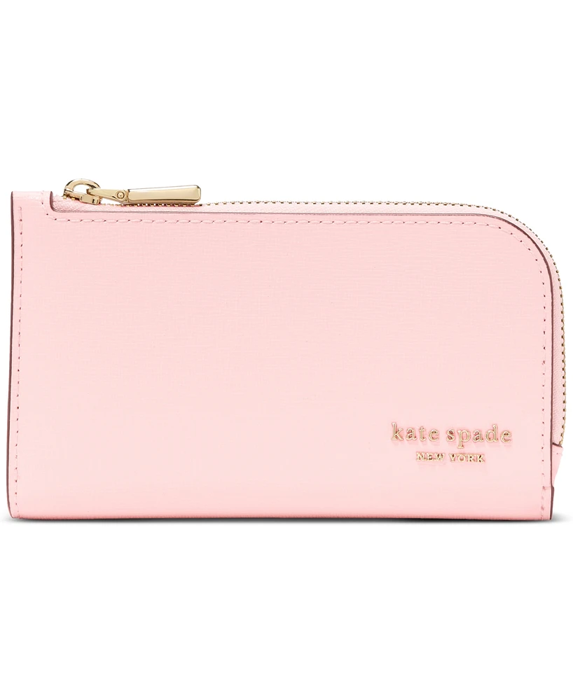 kate spade new york Devin Saffiano Leather Small Slim Bifold Wallet