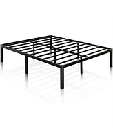 Slickblue Platform Bed Frame with Rounded Legs for Modern Bedroom Style