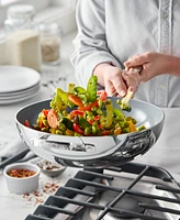 GreenPan Valencia Pro Stainless Steel 12" Wok with Lid