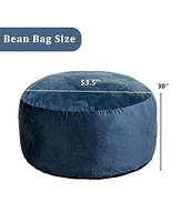 The Pop Home Giant Memory Foam Bean Bag Chair, Comfortable Furniture for Living Room, Bedroom-The