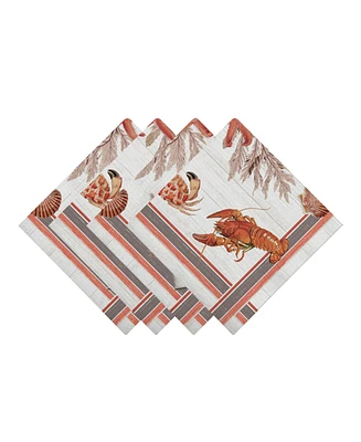 Laural Home Seafood Shack Set of 4 Napkin, 20" x 20"