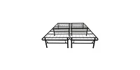 Slickblue Metal Platform Bed Frame for Sturdy Mattress Support and Durability