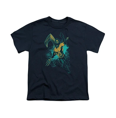 Aquaman Movie Boys Make A Splash Short Sleeve Tee / T-Shirt