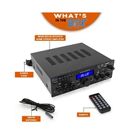 Pyle Compact Wireless Bluetooth Stereo Amplifier