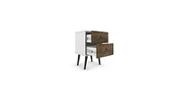 Slickblue Modern Mid-Century Side Table Nighstand in Wood Finish