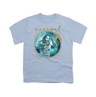 Aquaman Movie Boys Trident Of Neptune Short Sleeve Tee / T-Shirt