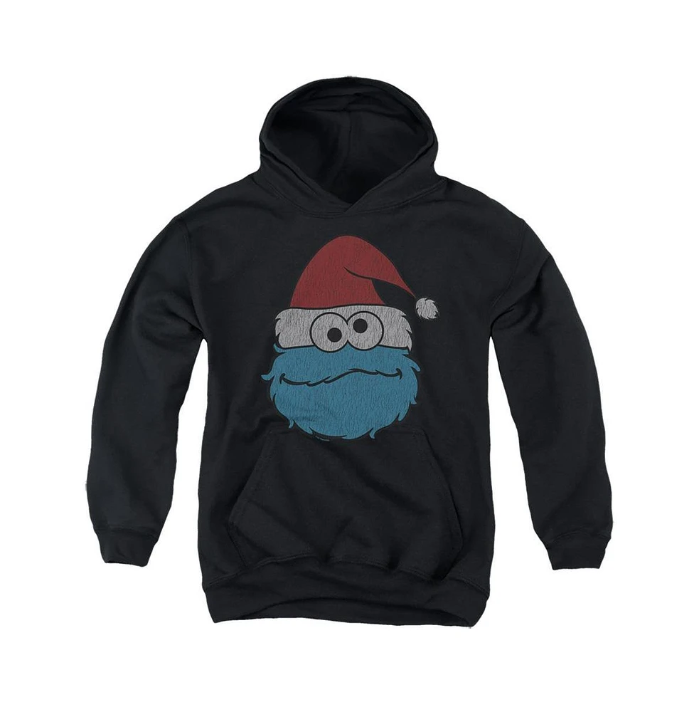 Sesame Street Boys Youth Cookie Monster Christmas Pull Over Hoodie