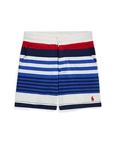 Polo Ralph Lauren Toddler and Little Boys Striped Cotton Hooded Rugby Shirt