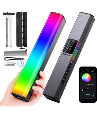 Neewer Rgb Led Video Light Stick, Touch Bar & App Control, Magnetic Handheld Photography Light, Dimmable 3200K5600K CRI98+ Full-Color Led Light with 6