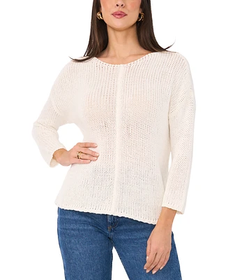 Vince Camuto Women's Center-Seam Crewneck Sweater