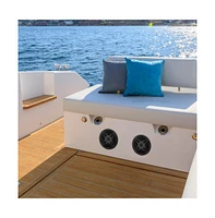 Pyle 6.5" Waterproof Rated Marine Speakers with Wireless Rf Streaming Support (Supplemental Speakers for Model: 'PLMRF65MB')