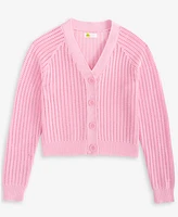 Epic Threads Little & Big Girls V-Neck Button Cardigan, Exclusively at Macy's