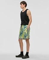 Mode of One Men's Aura Regular-Fit Printed 7" Mesh Shorts, Exclusively at Macy's