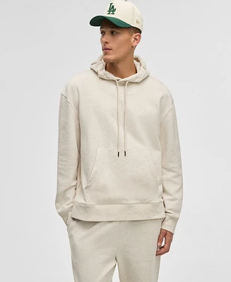 Mode of One Men's Relaxed-Fit Heathered Hoodie, Exclusively at Macy's