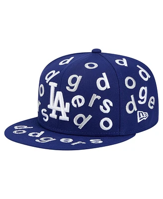 New Era Men's Royal Los Angeles Dodgers Team Confetti 59FIFTY Fitted Hat