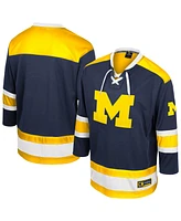 Colosseum Men's Navy Michigan Wolverines Athletic Machine Fashion Hockey Jersey