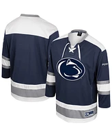 Colosseum Men's Navy Penn State Nittany Lions Athletic Machine Fashion Hockey Jersey